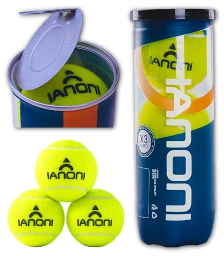ianoni Padel Balls Natural Rubber with Great Flex Elasticity International Padel Federation Standards Compliant