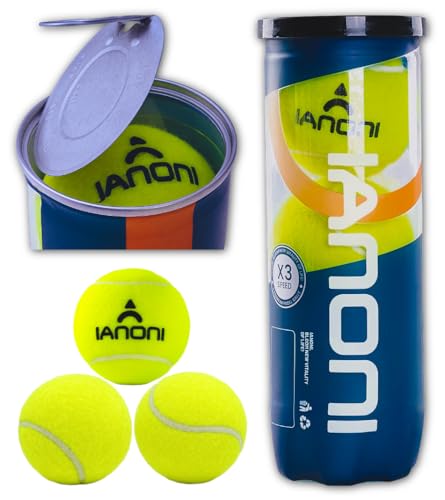 ianoni Padel Racket Carbon Fiber Surface with EVA Memory Flex Foam Core - 8100 Orange Racket + Bag + 3x Pro Padel Balls + Extra grip